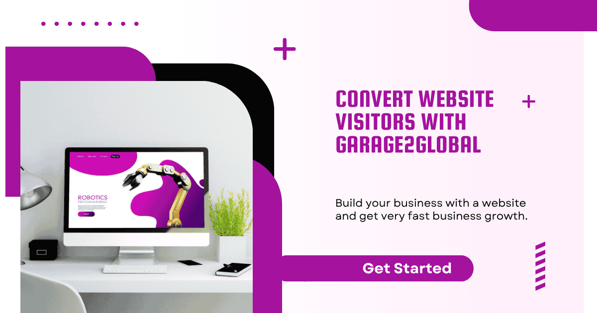 convert website visitors with garage2global